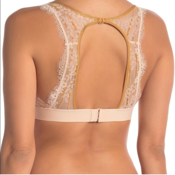 Free People Hour of Dawn Sheer Cream Lace Bra 32A - Picture 2 of 8